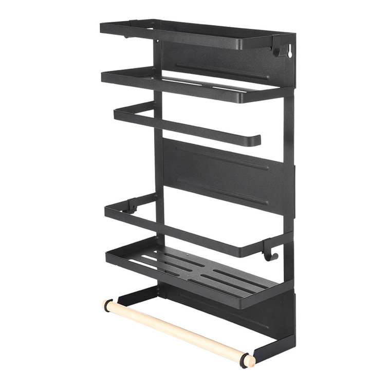 Prep & Savour Storage Rack Refrigerator Side Wall Mount Rack